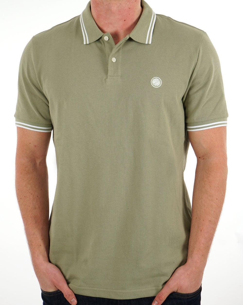 Pretty Green Barton Polo Shirt Sage