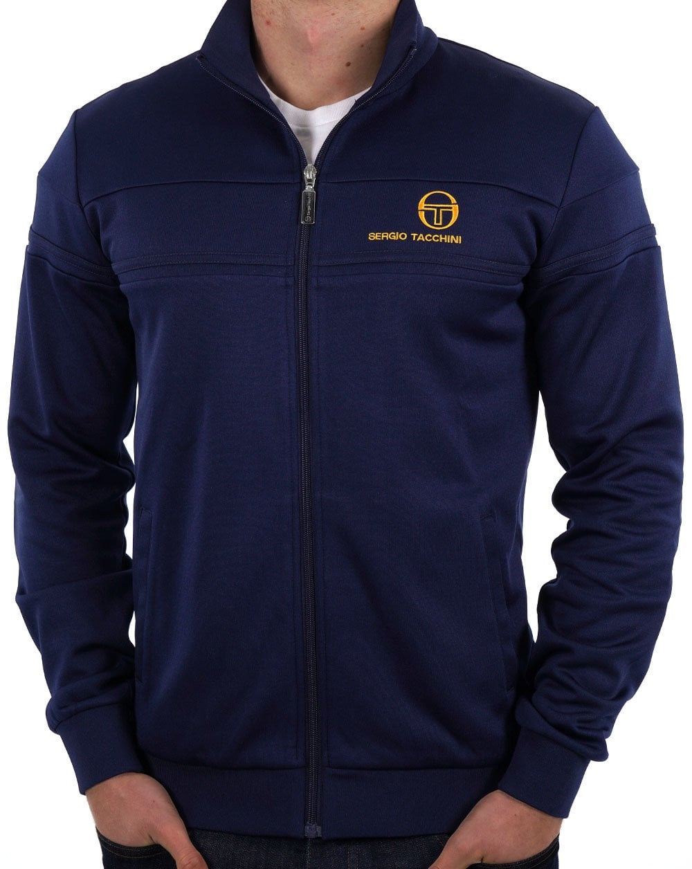 Sergio Tacchini Masters Track Top Navy Gold