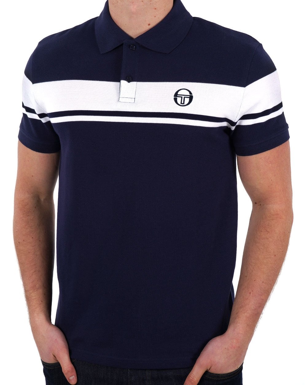 Sergio Tacchini Young Line Polo Shirt Navy/White