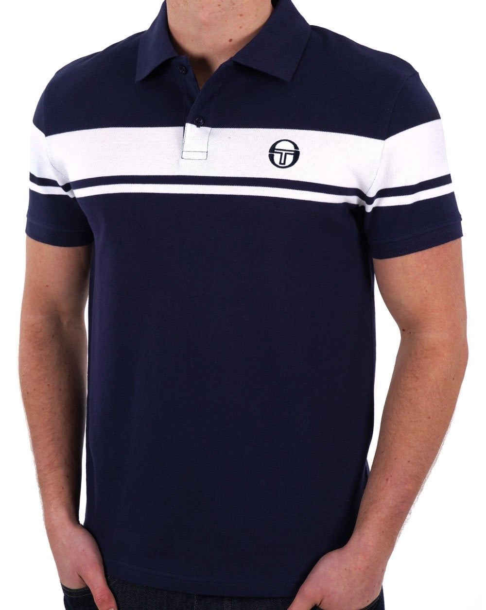 Sergio Tacchini Young Line Polo Shirt Navy/White