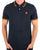 Pretty Green Barton Polo Shirt Navy/Orange