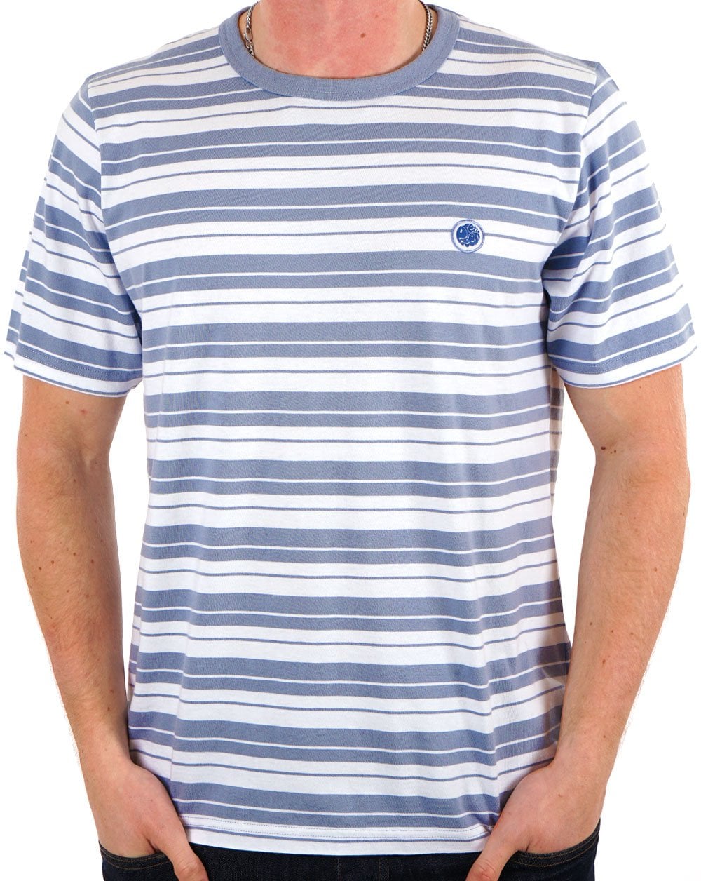 Pretty Green Capella Stripe T-shirt Blue