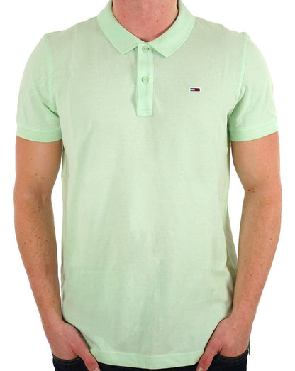 Tommy Jeans Slim Placket Polo Opal Green