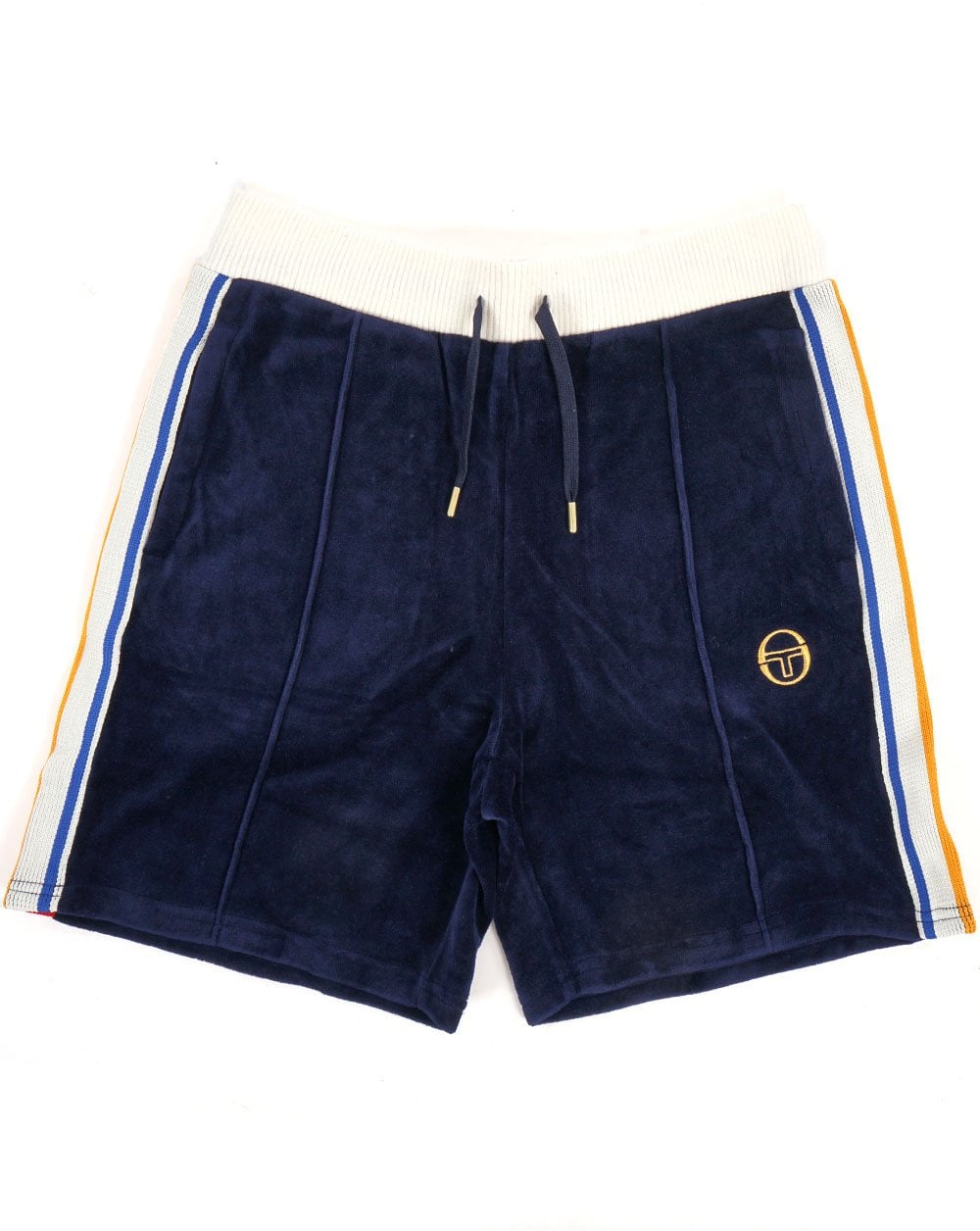 Sergio Tacchini Goran Velour Shorts Navy Blue