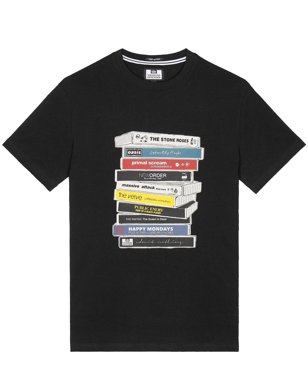 Weekend Offender Cassettes T-shirt Black