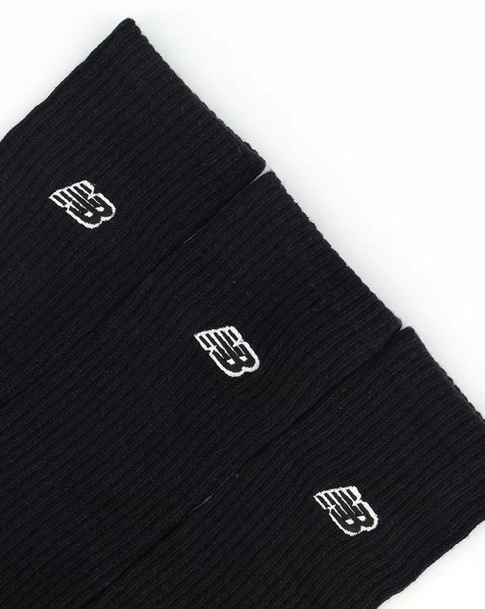 New Balance Patch Logo Sock 3 Pack Black