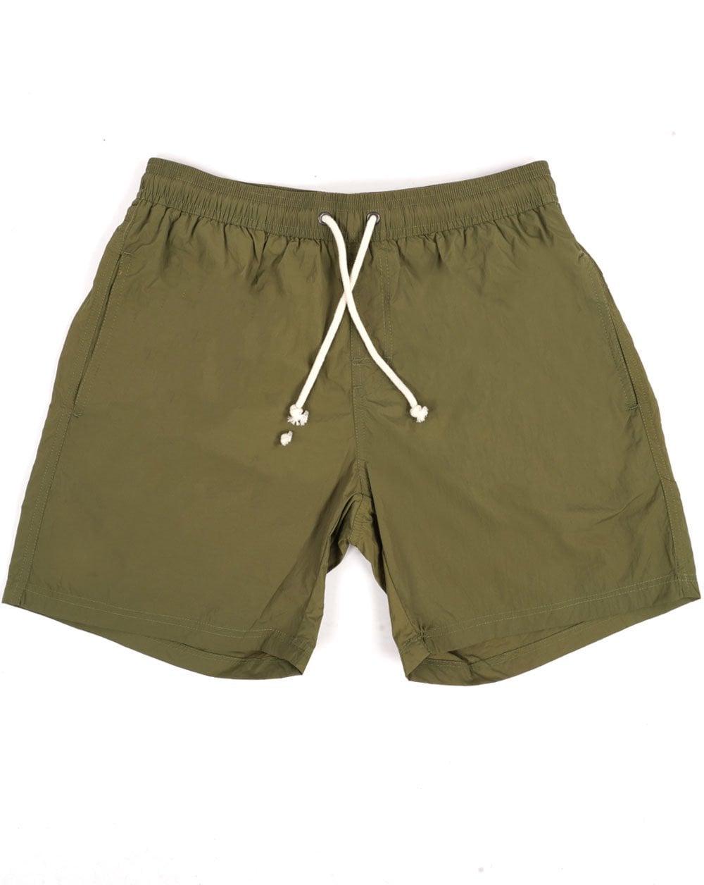 Aquascutum Check Pocket Swim Shorts Army Green