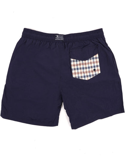 Aquascutum Check Pocket Swim Shorts Navy