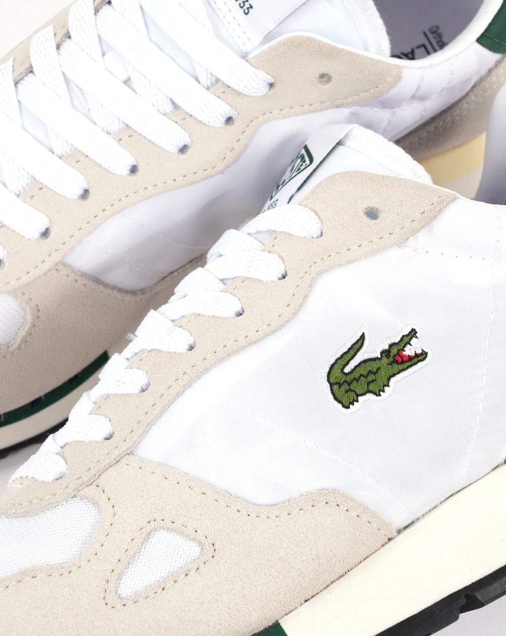Lacoste Run Trainer White Dk Green