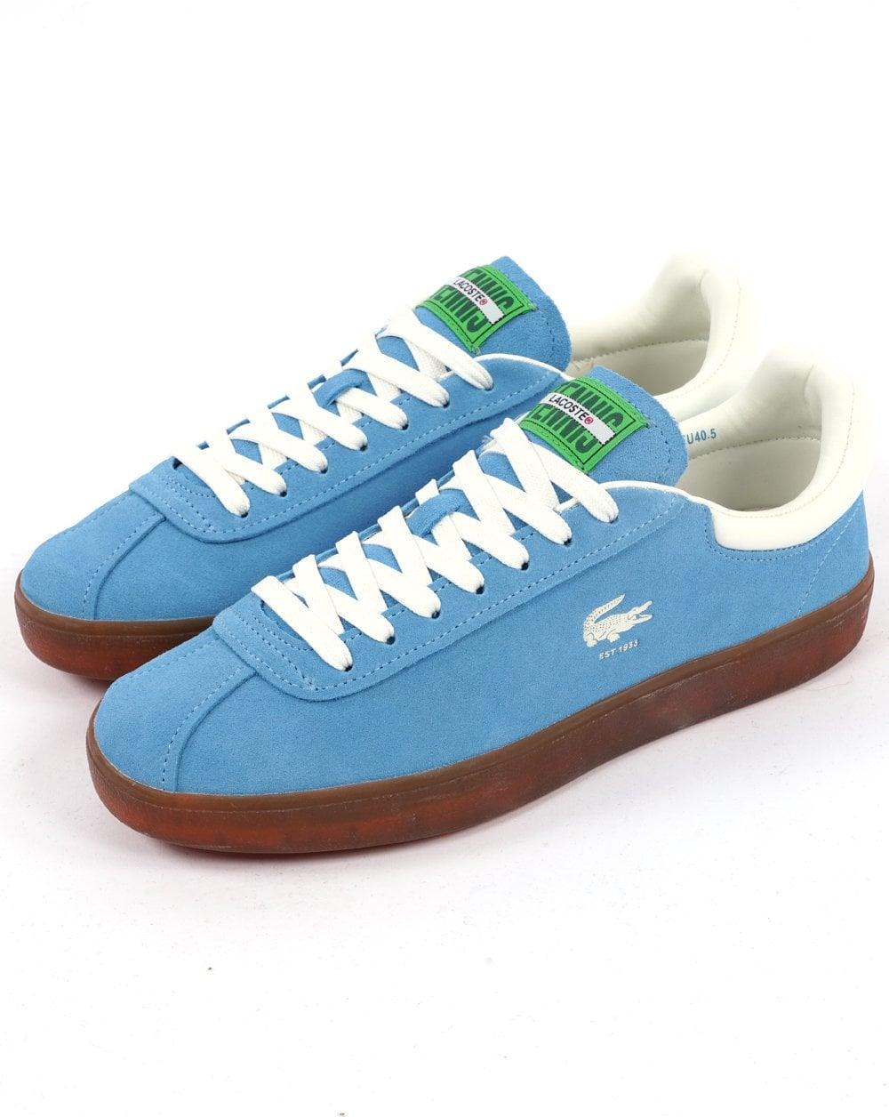 Lacoste Baseshot Suede Trainer Blue/Gum