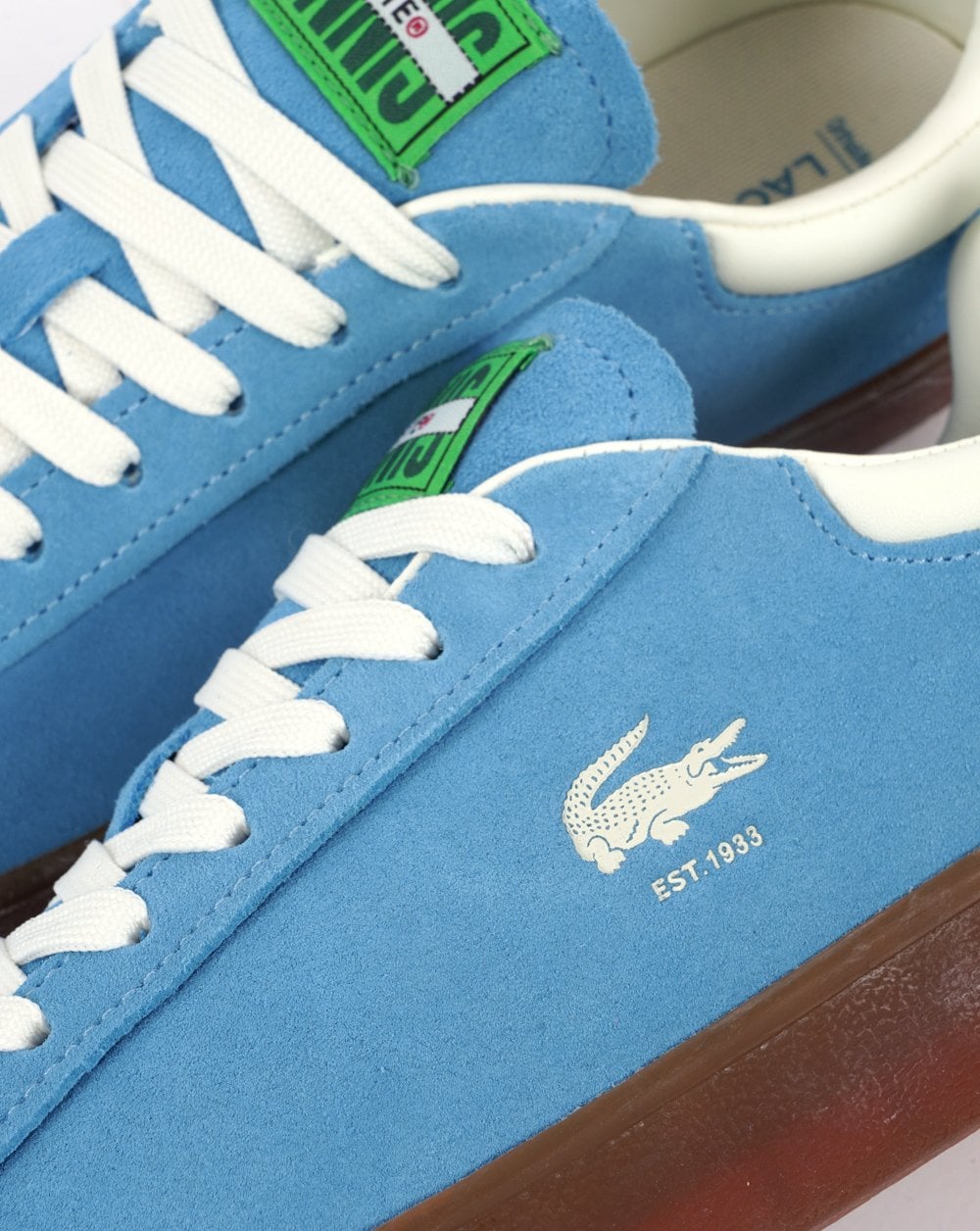 Lacoste Baseshot Suede Trainer Blue/Gum