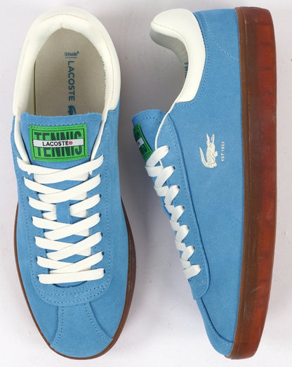 Lacoste Baseshot Suede Trainer Blue/Gum
