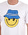 80s Casual Classics Smiley Casual T Shirt White/Blue