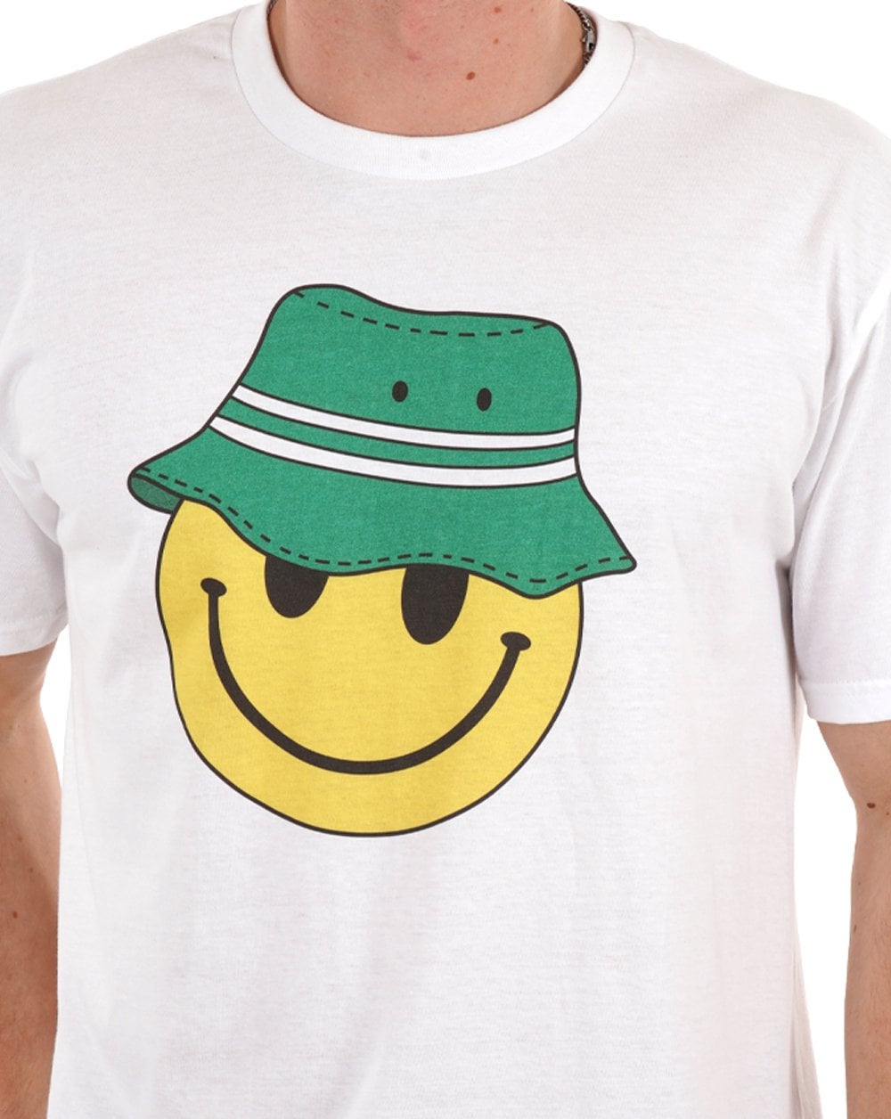 80s Casual Classics Smiley Casual T Shirt White/Green