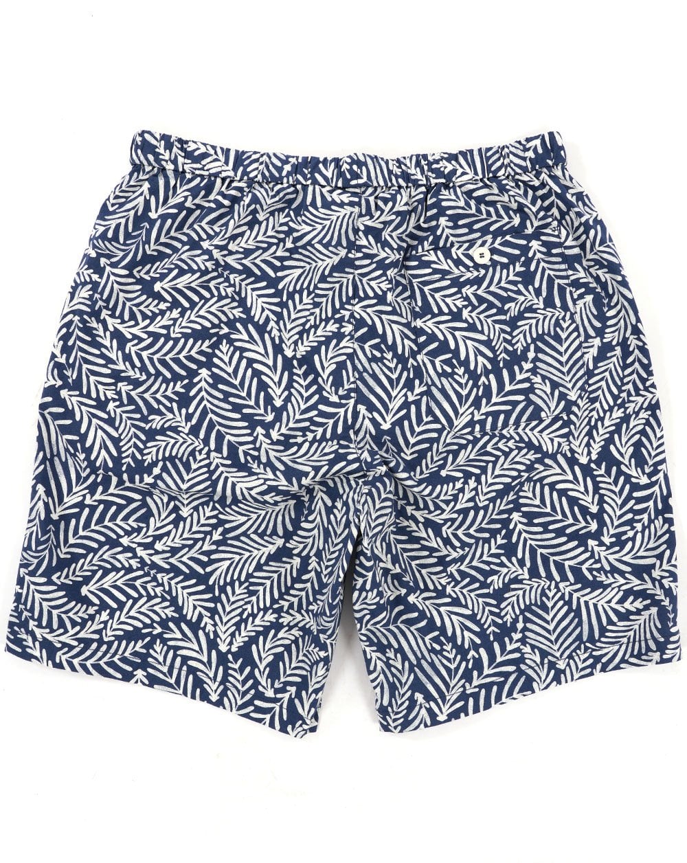Benetton Patterned Bermuda Shorts Navy/White