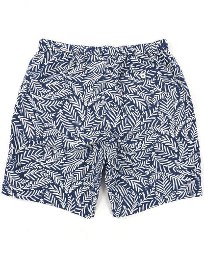 Benetton Patterned Bermuda Shorts Navy/White