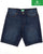 Benetton Denim Bermuda Shorts Dark Denim Blue