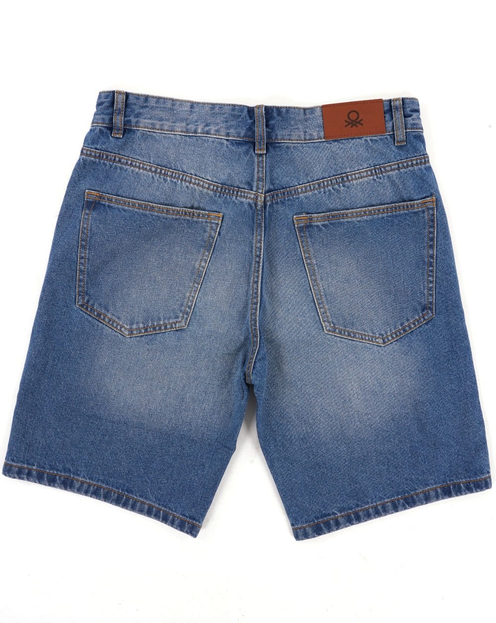 Benetton Denim Bermuda Short Light Denim Blue