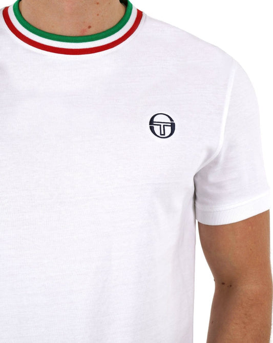 Sergio Tacchini Sergio Tacchini Italia T Shirt White Green Red