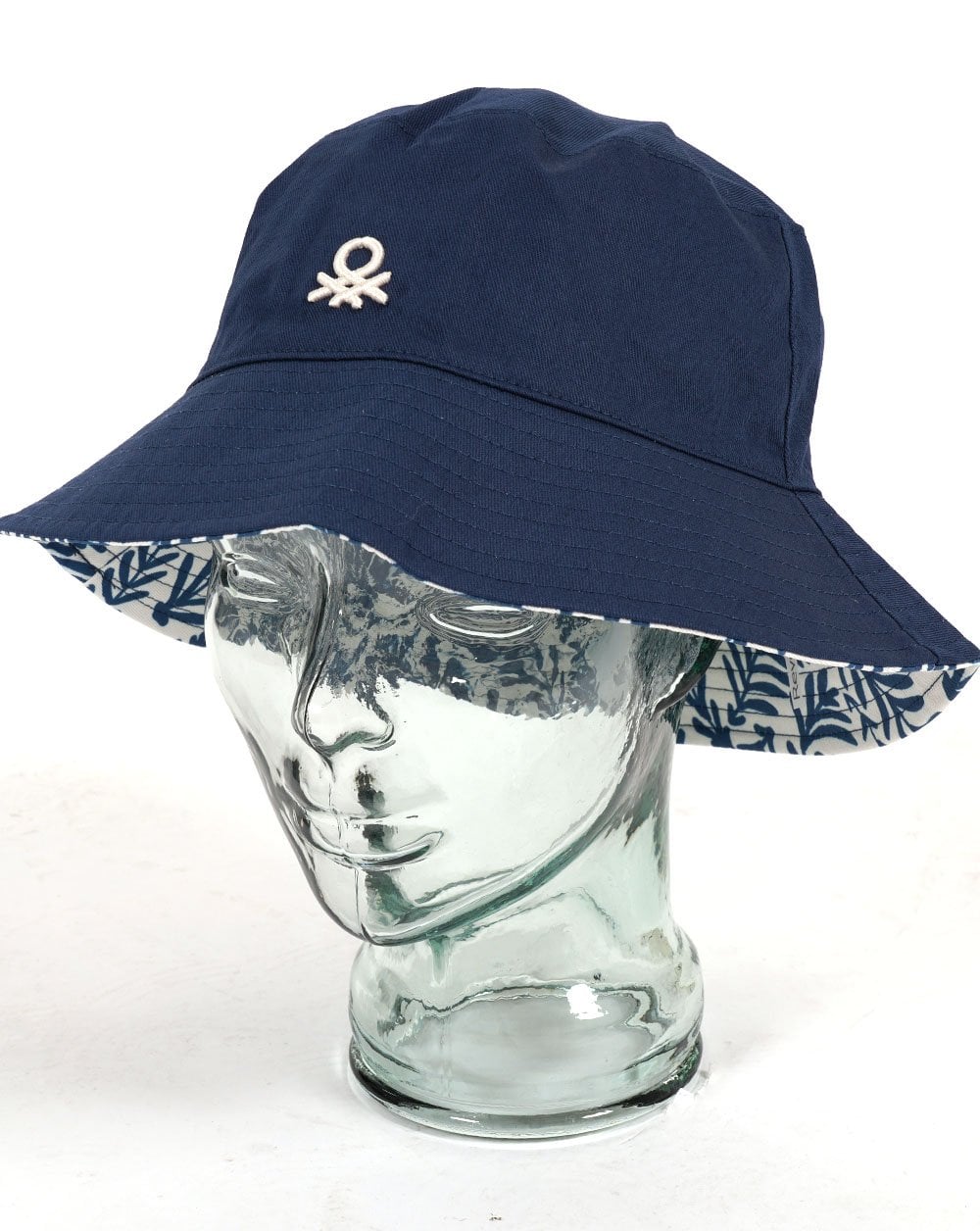 Benetton Reversible Bucket Hat Navy/Patterned