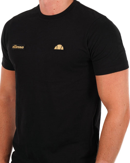 Ellesse Floran T Shirt Black Gold