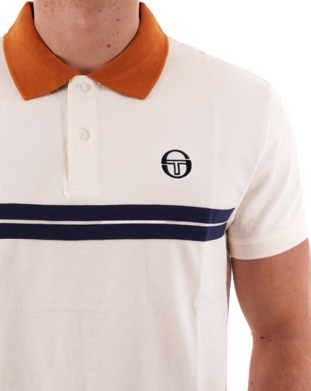 Sergio Tacchini Supermac Polo Shirt Gardenia/Tan