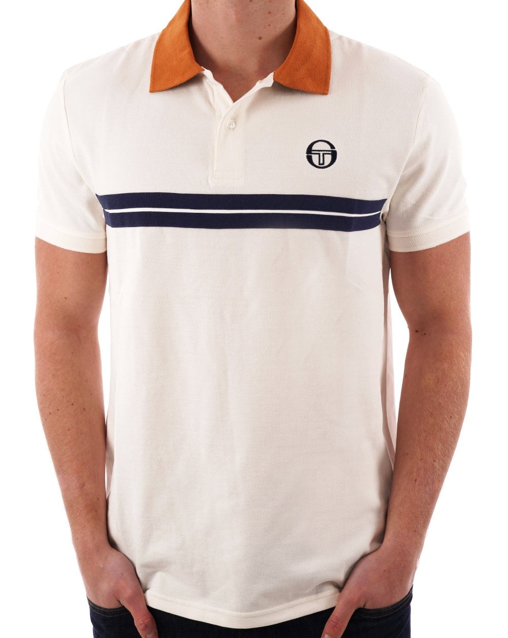 Sergio Tacchini Supermac Polo Shirt Gardenia/Tan