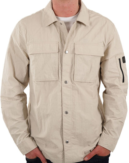 Barbour International Shutter Nylon Overshirt Mist