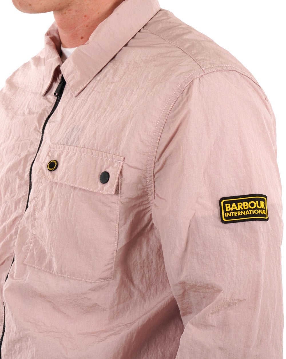 Barbour International Inlet Overshirt Dusk Pink