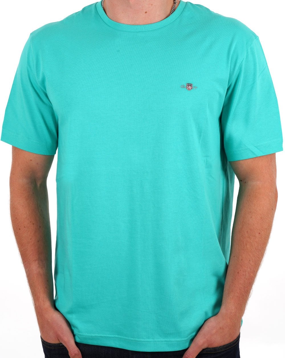 Gant Shield Crew T-shirt Lagoon Blue