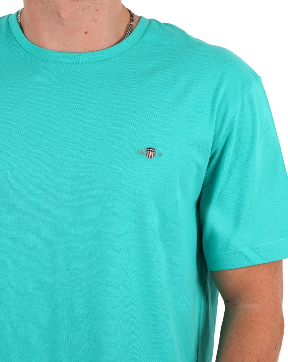 Gant Shield Crew T-shirt Lagoon Blue