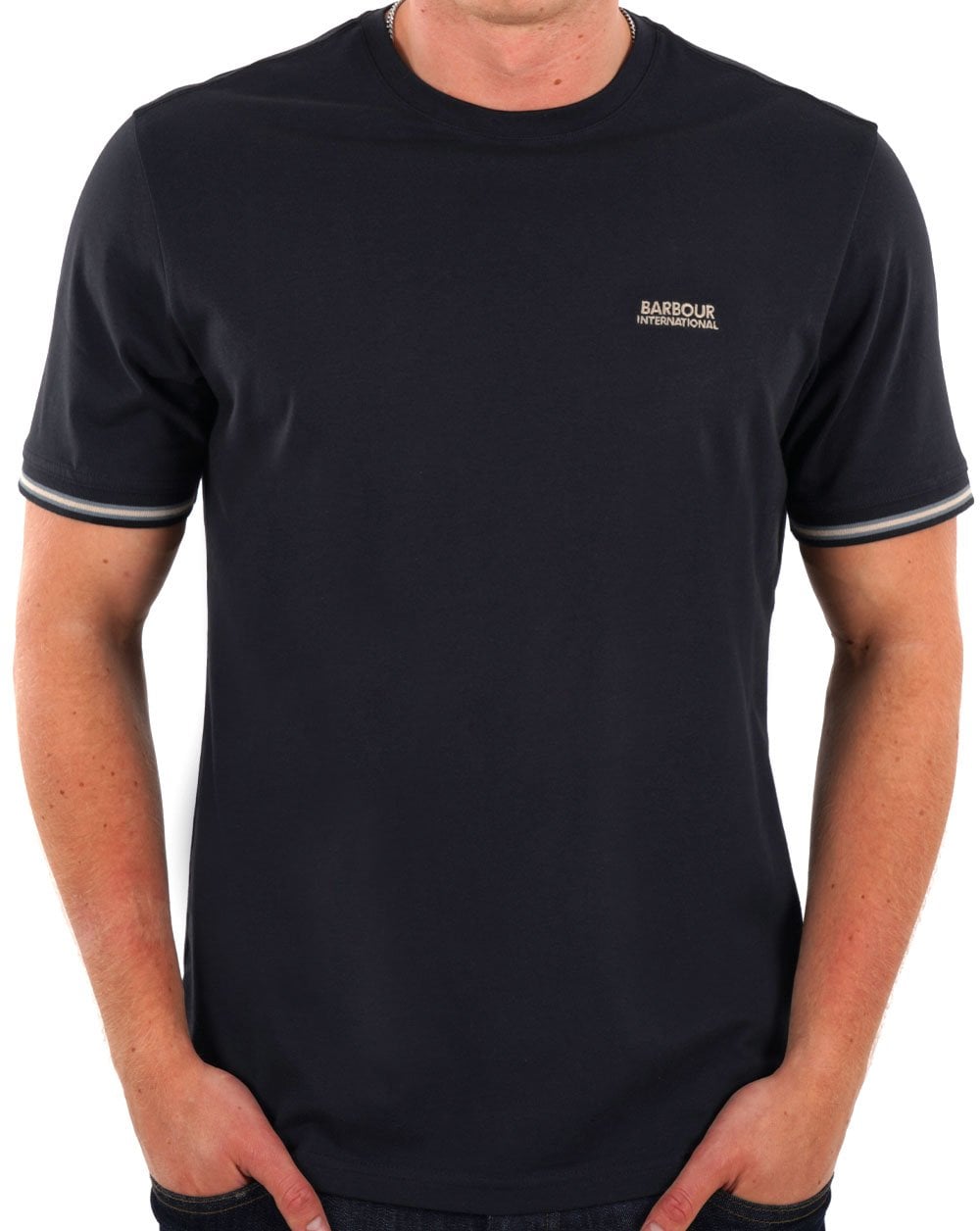 Barbour International Torque Tipped T Shirt Dark Navy