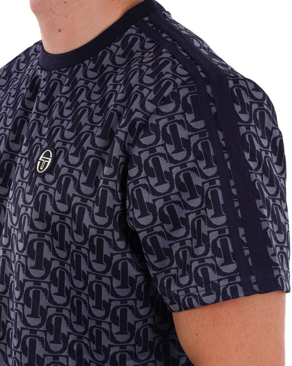Sergio Tacchini Rene Mono T Shirt Navy Blue