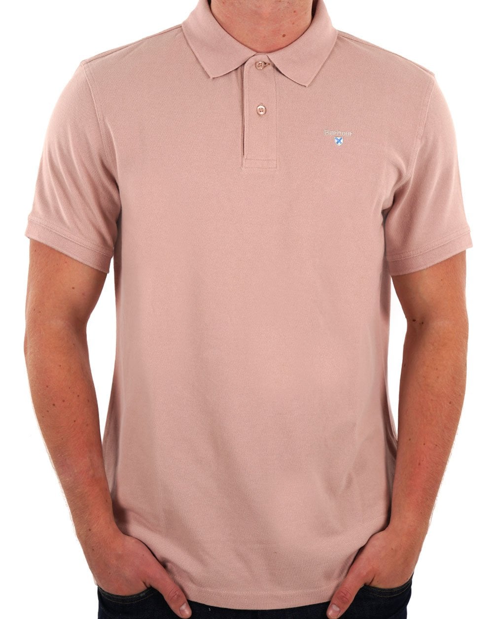 Barbour Sports Polo Pink Quartz