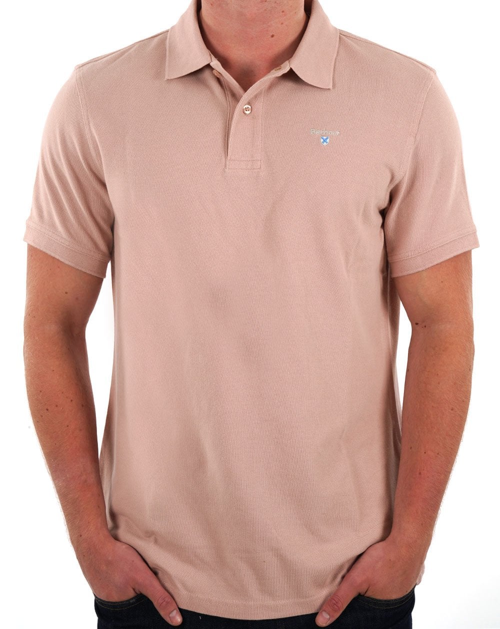 Barbour Sports Polo Pink Quartz