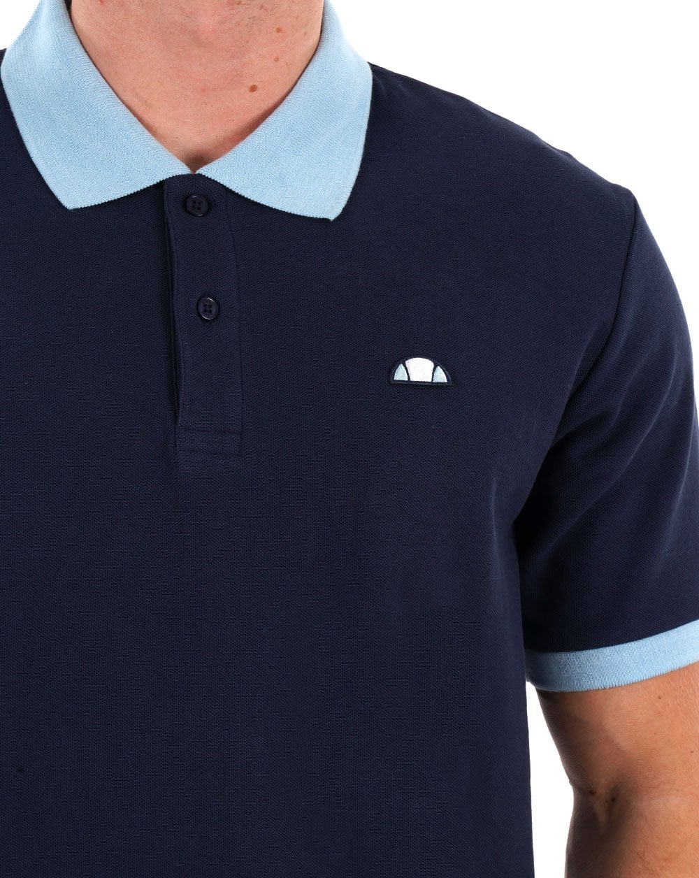 Ellesse Agoza Polo Shirt Navy/Light Blue