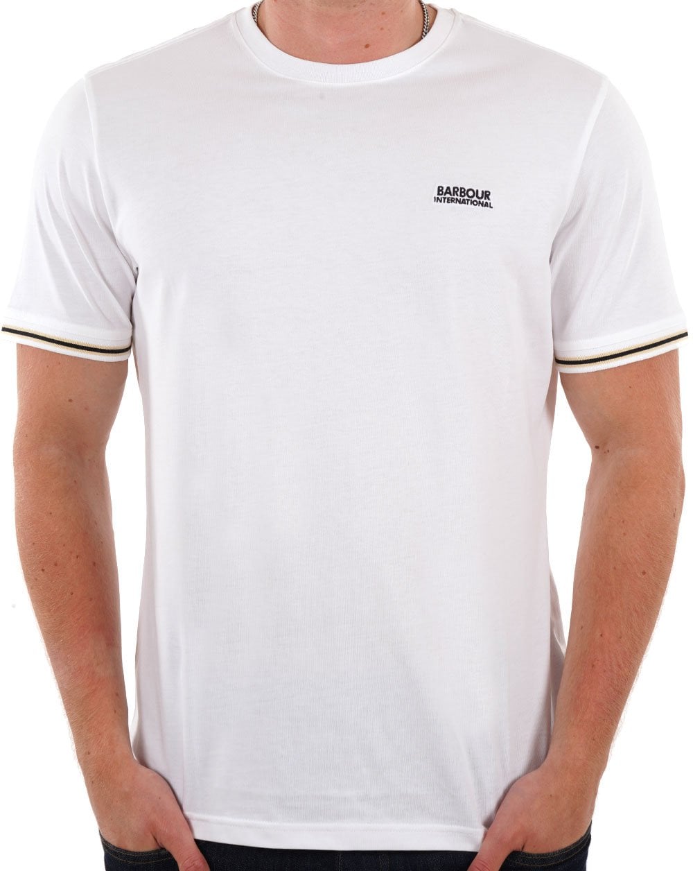 Barbour International Torque Tipped T Shirt Bright White