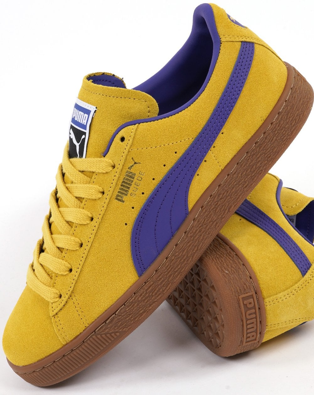 Puma Suede Terrace Trainers Yellow / Blue Gum