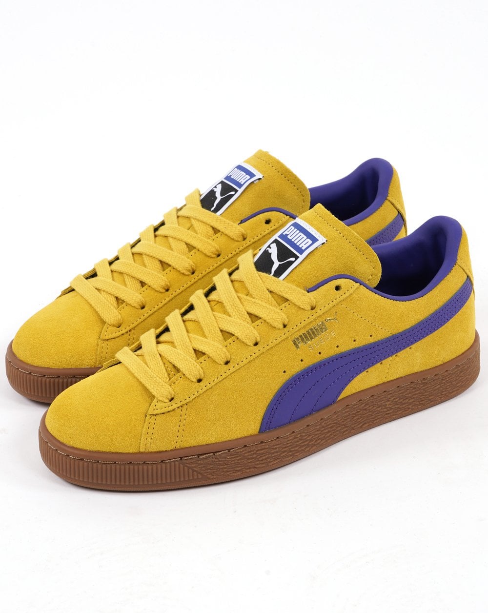 Puma Suede Terrace Trainers Yellow / Blue Gum