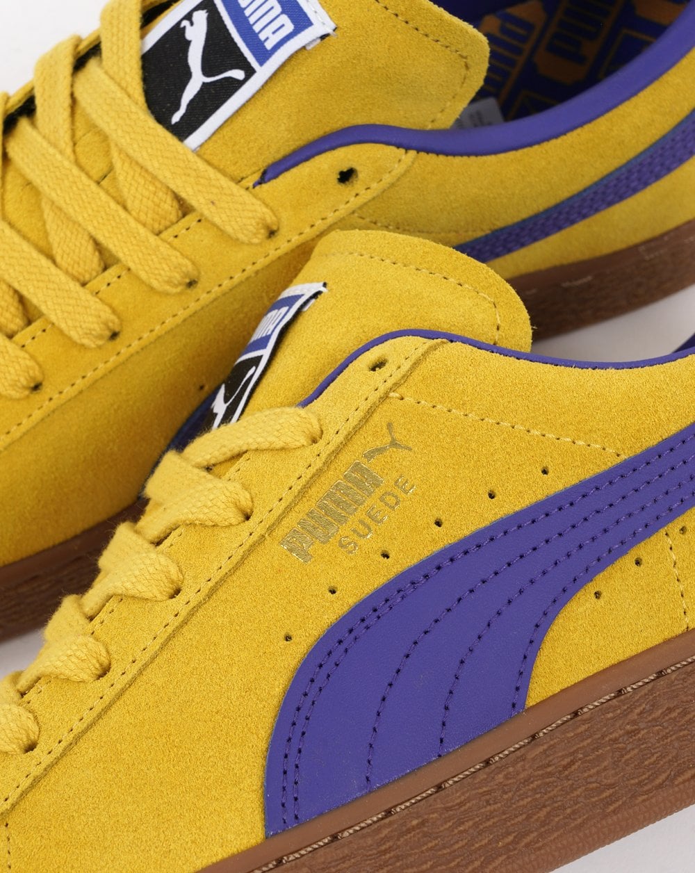 Puma Suede Terrace Trainers Yellow / Blue Gum