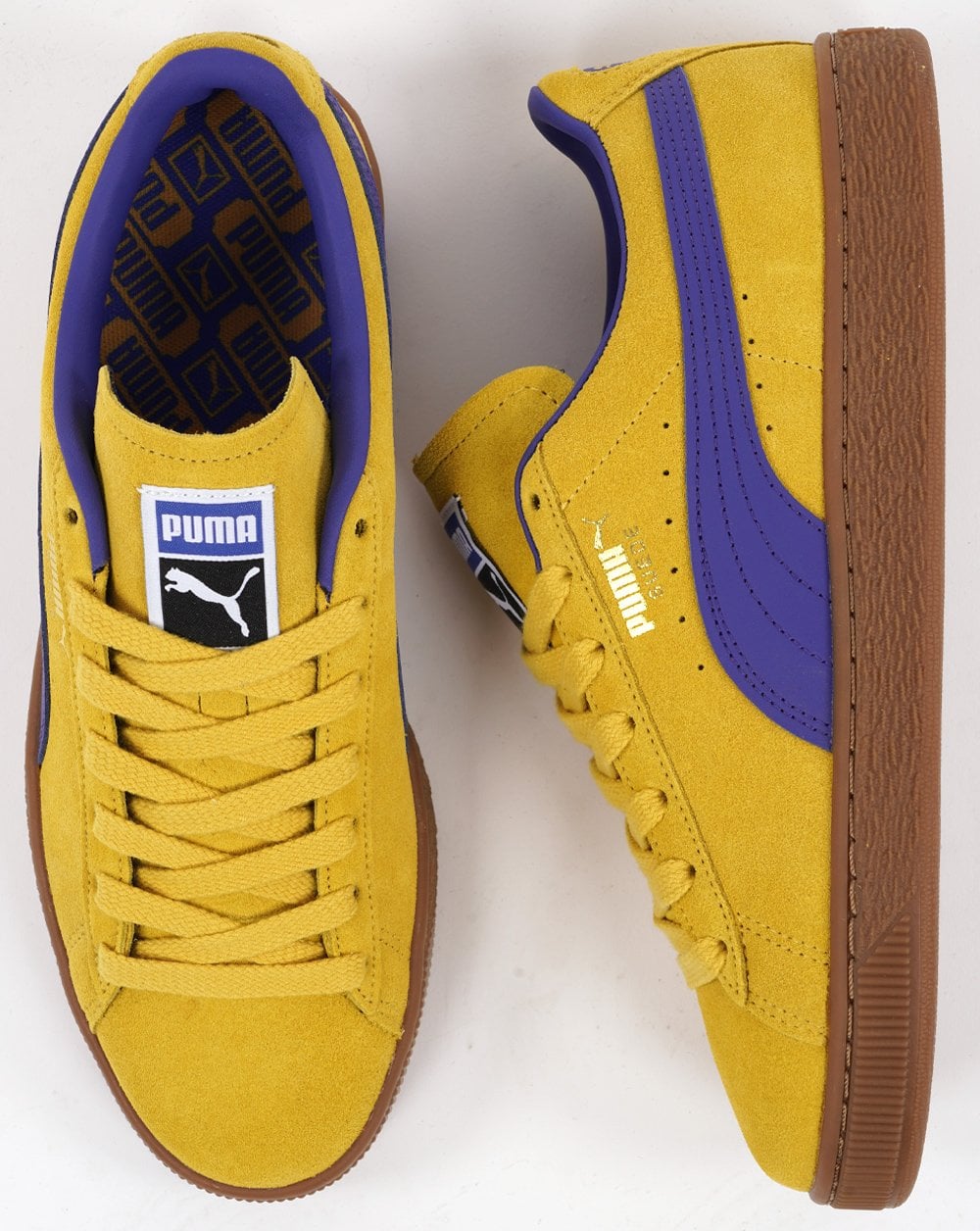Puma Suede Terrace Trainers Yellow / Blue Gum