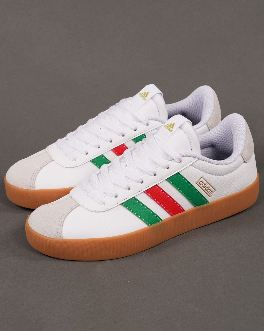 Adidas Court Trainers White Green Red Gum