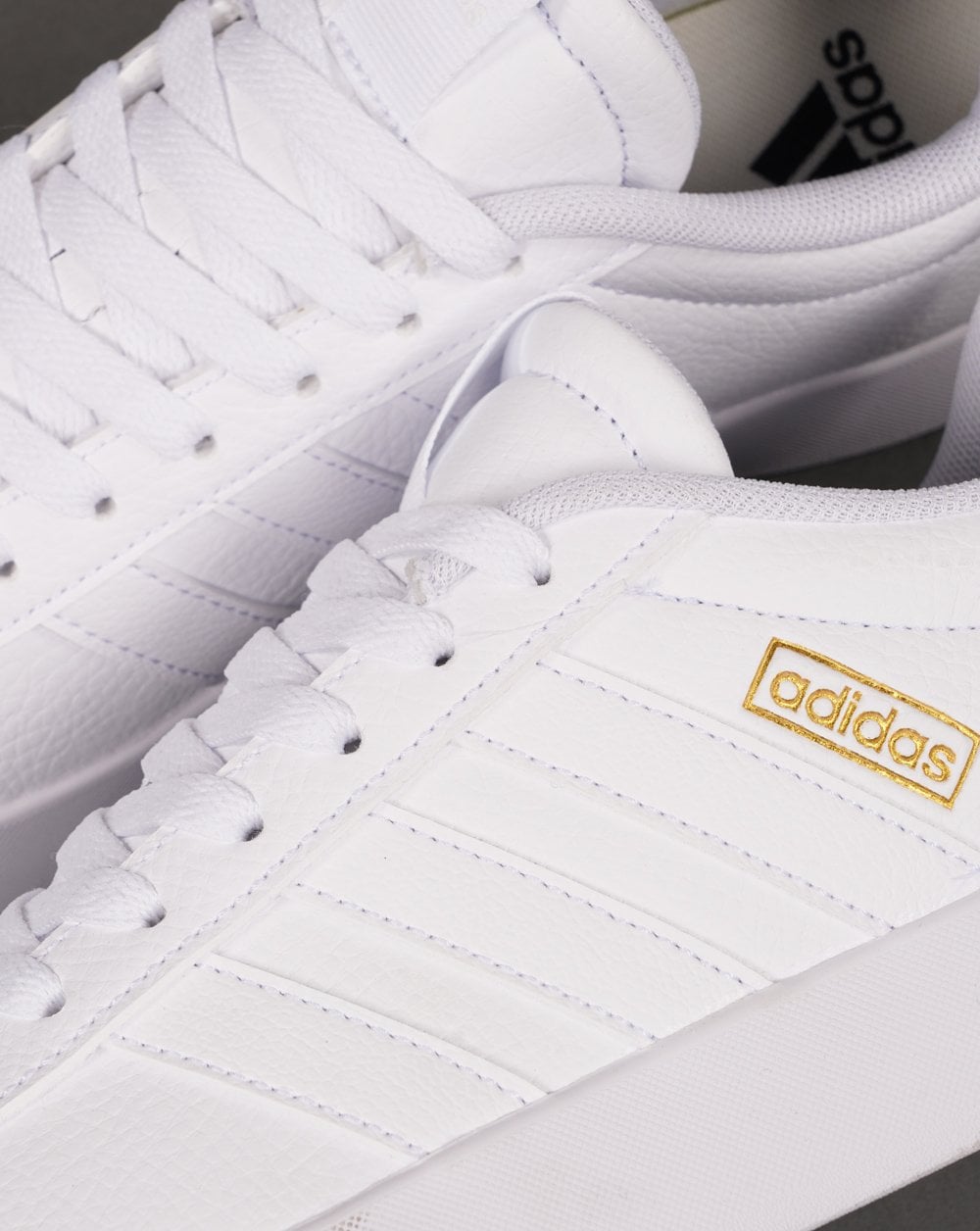Adidas Court Trainers White/Gold