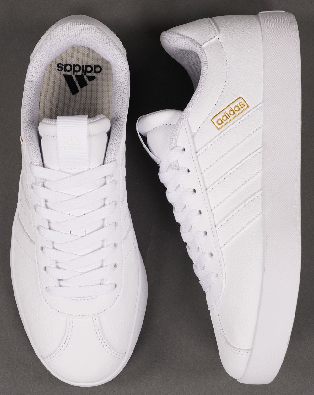 Adidas Court Trainers White/Gold