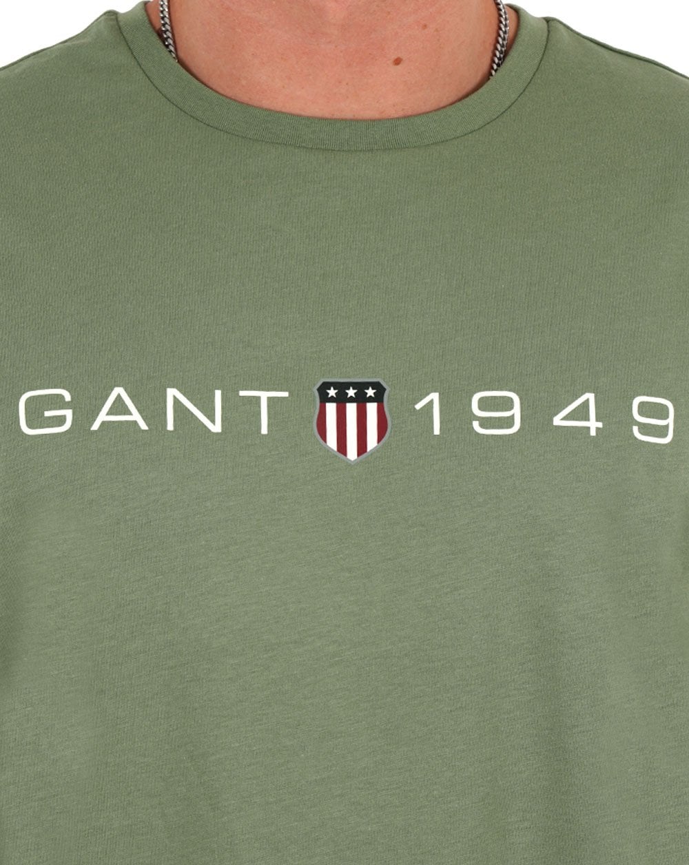Gant Printed Graphic T-shirt Sage Green
