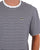 Lacoste Heavy Cotton Striped T Shirt White/Navy