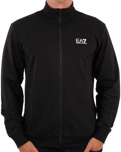 EA7 Emporio Armani Zip Thru Sweatshirt Black/White