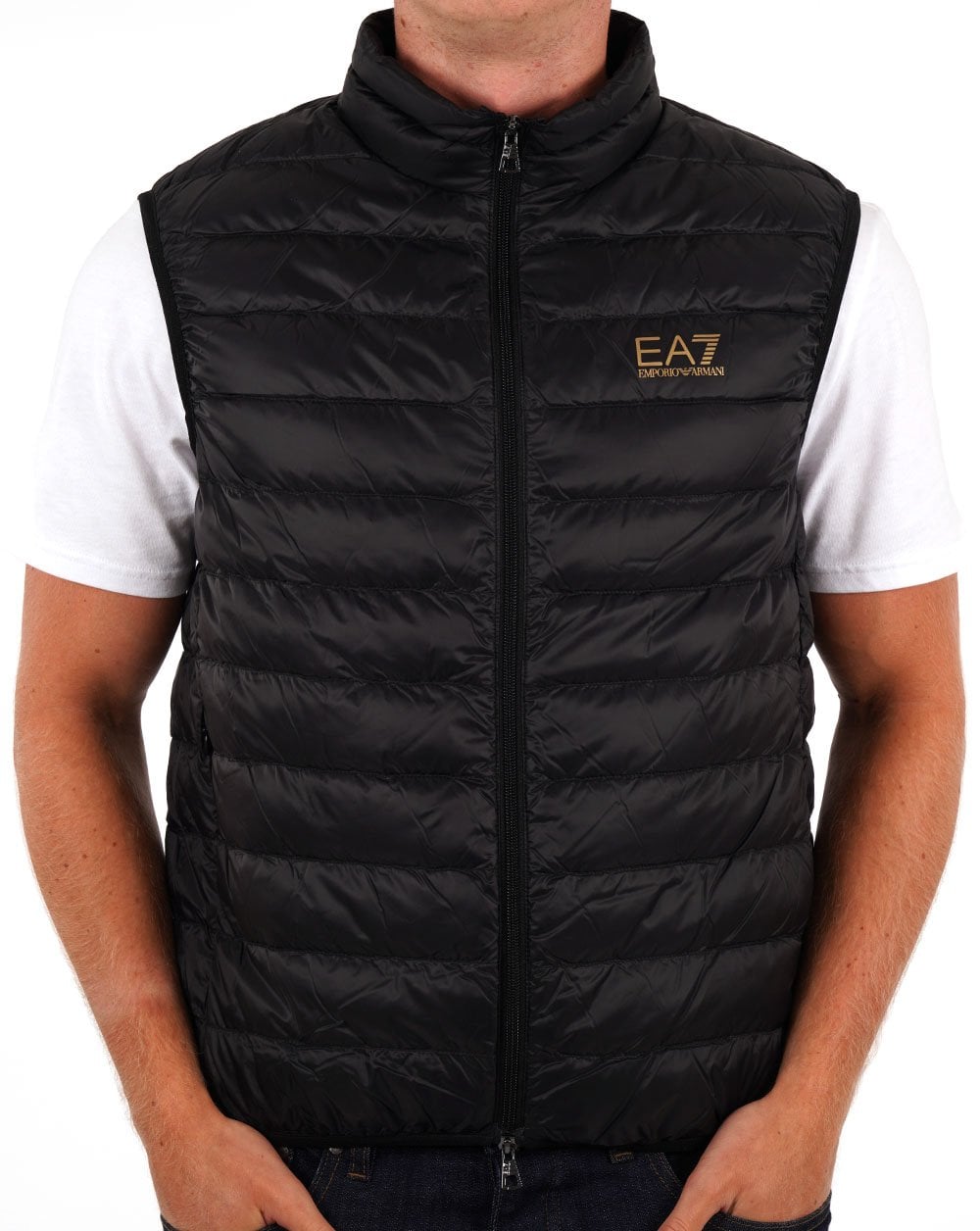 EA7 Emporio Armani Down Gilet Black/Gold