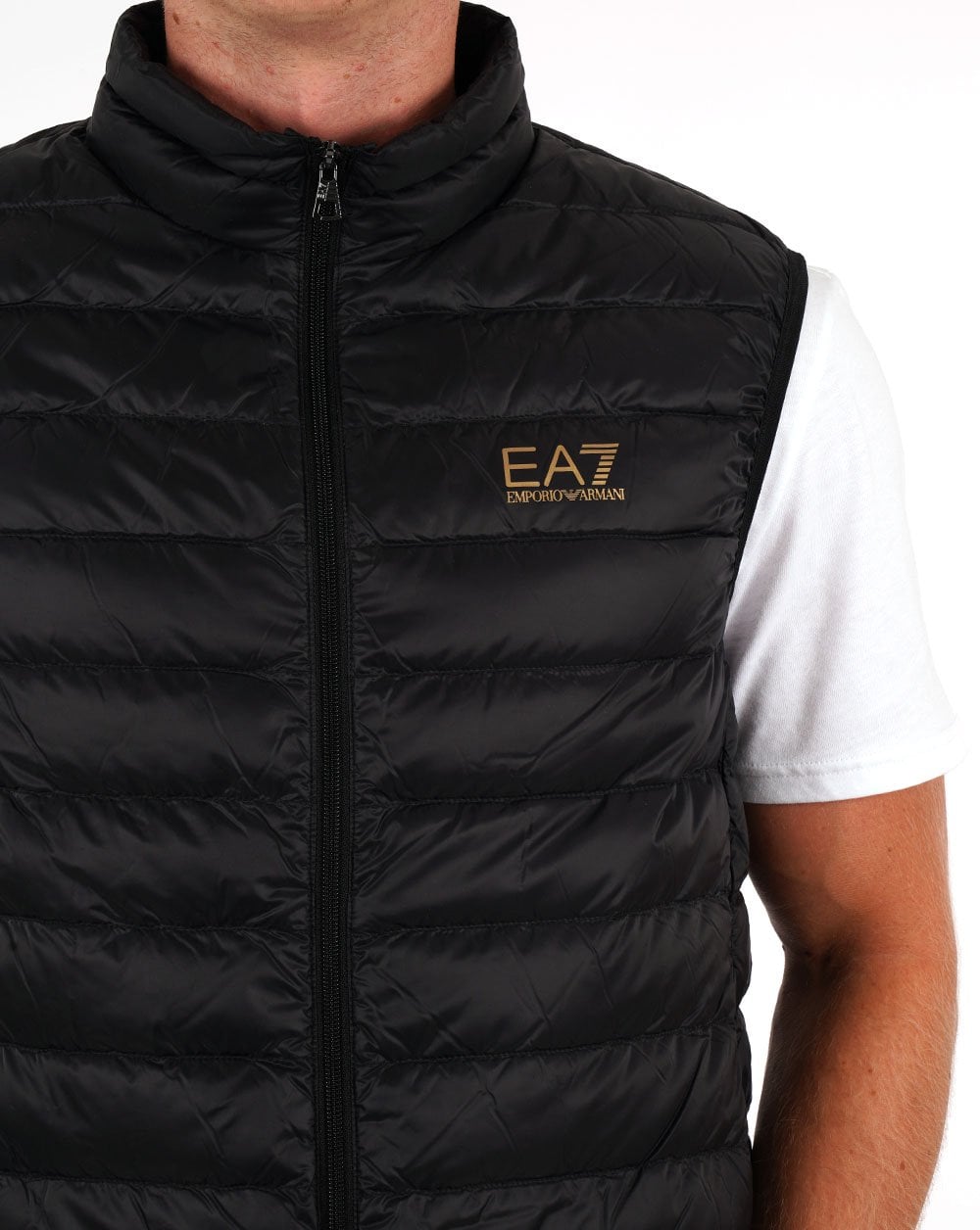 EA7 Emporio Armani Down Gilet Black/Gold