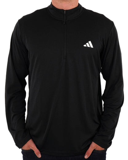 Adidas Training Essentials 1/4 Zip Sweatshirt Black/White
